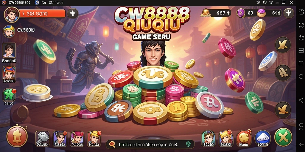 Tampilan gameplay intens QiuQiu di CW8888.