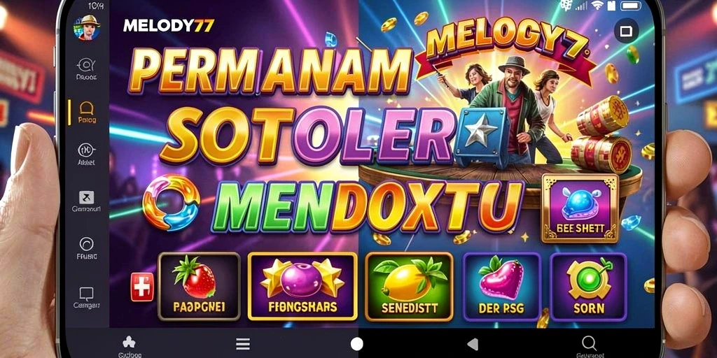 Tampilan gameplay menarik dari MELODY77 dalam permainan Slot.