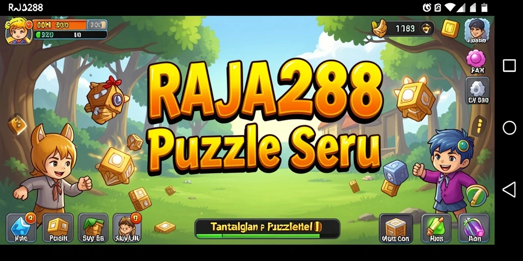 Tampilan gameplay RAJA288 dengan berbagai level puzzle yang menantang.